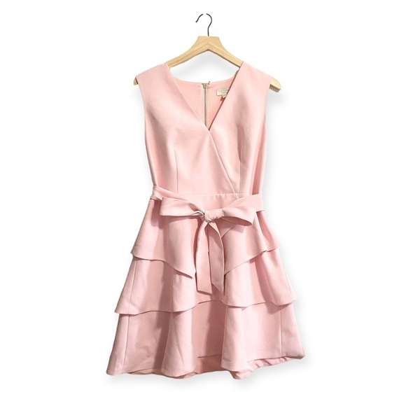 Ted Baker Reinah Sleeveless Tiered Pink Mini Dress Size 4(L) - Picture 4 of 16